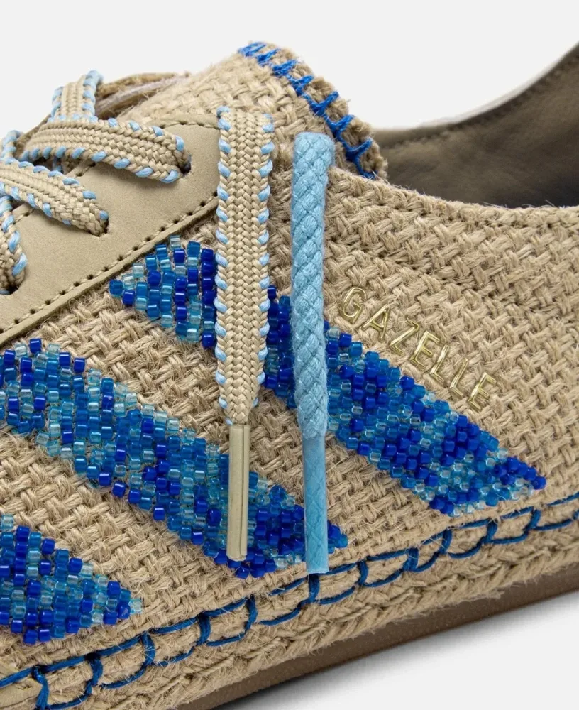 Adidas Gazelle x CLOT Linen Khaki Light Blue, foto 3