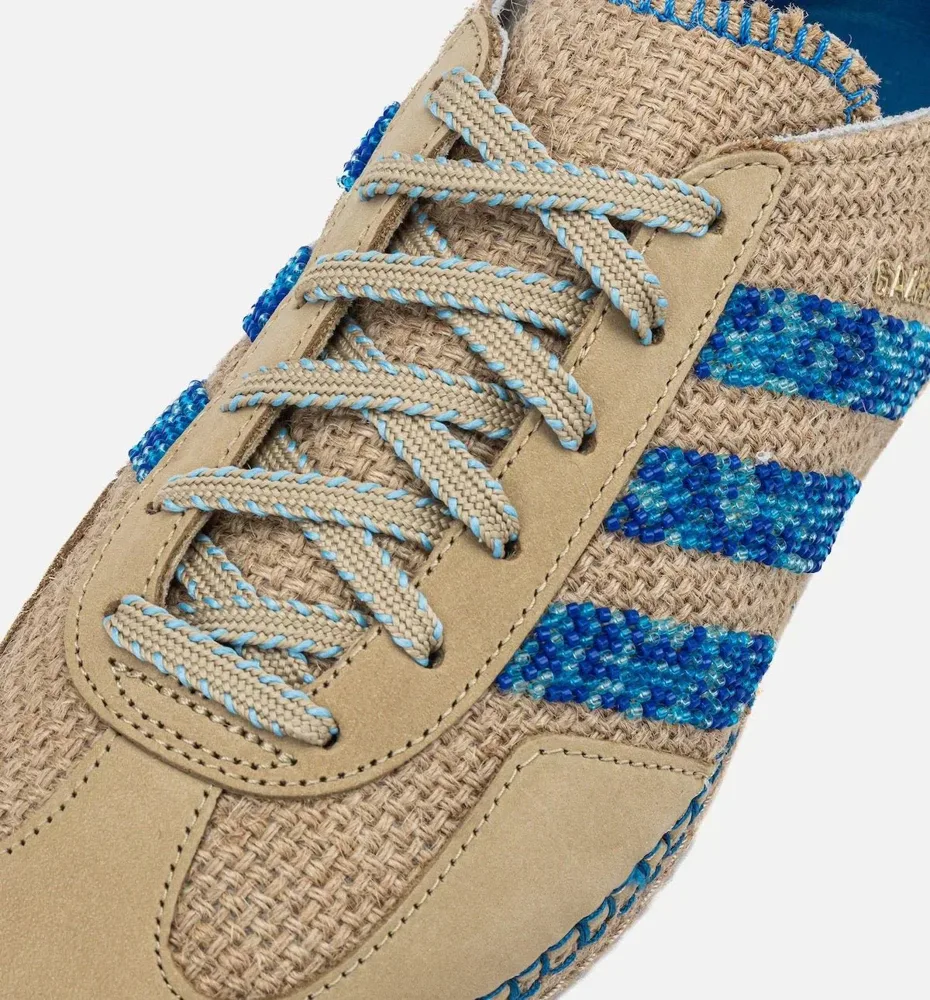 Adidas Gazelle x CLOT Linen Khaki Light Blue, foto 4