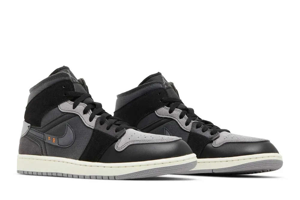 Air Jordan 1 Mid SE Craft Inside Out Black, foto 2