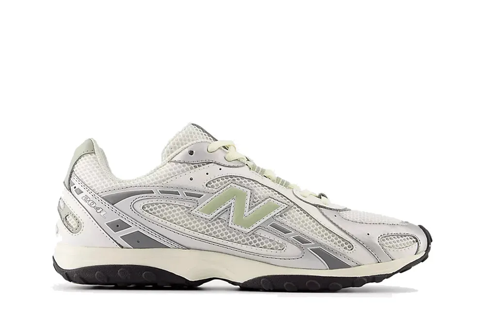 New Balance 204L Silver Metallic Sage Green