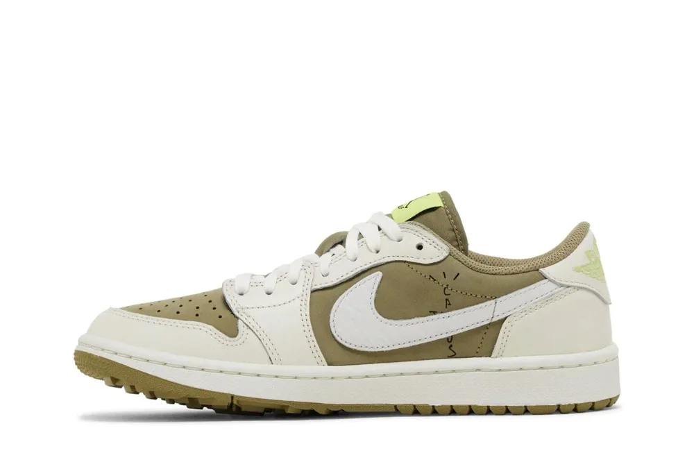 Travis Scott x Air Jordan 1 Low Golf Neutral Olive, foto 4